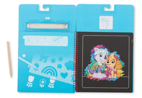 Wydrapywanka zdrapywanka z książką Psi Patrol Scratch Art Pad – Skye Melissa and Doug