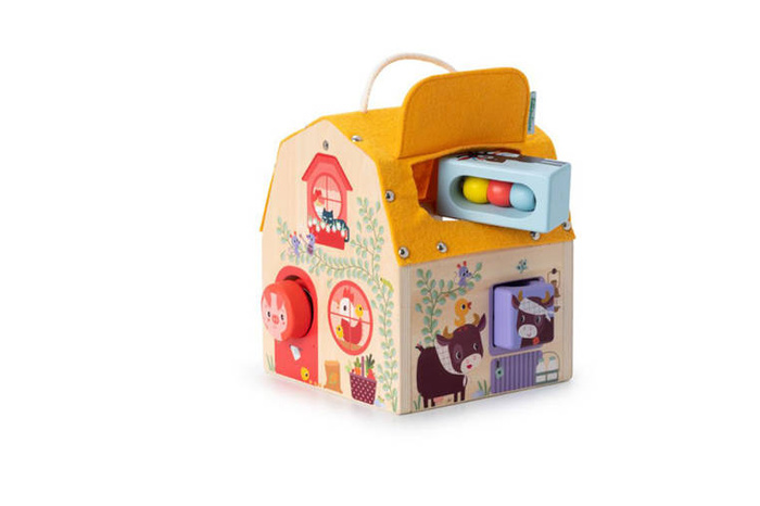 Drewniany domek dźwiękowy aktywizujący Farma Lilliputiens