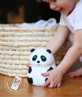 Panda Lampka Silikonowa z Pilotem Biała Rabbit & Friends