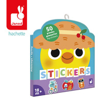 Duże naklejki wielorazowe dla dzieci 50 sztuk Wiosna Janod