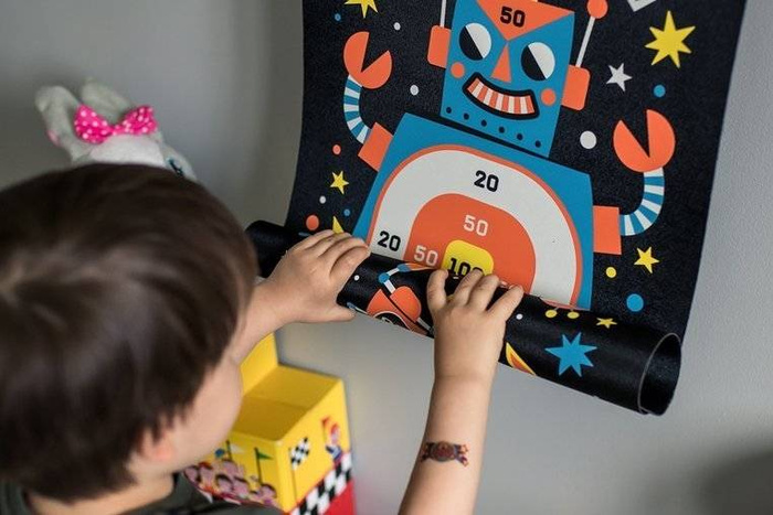 Magnetyczna gra w rzutki Roboty, Janod