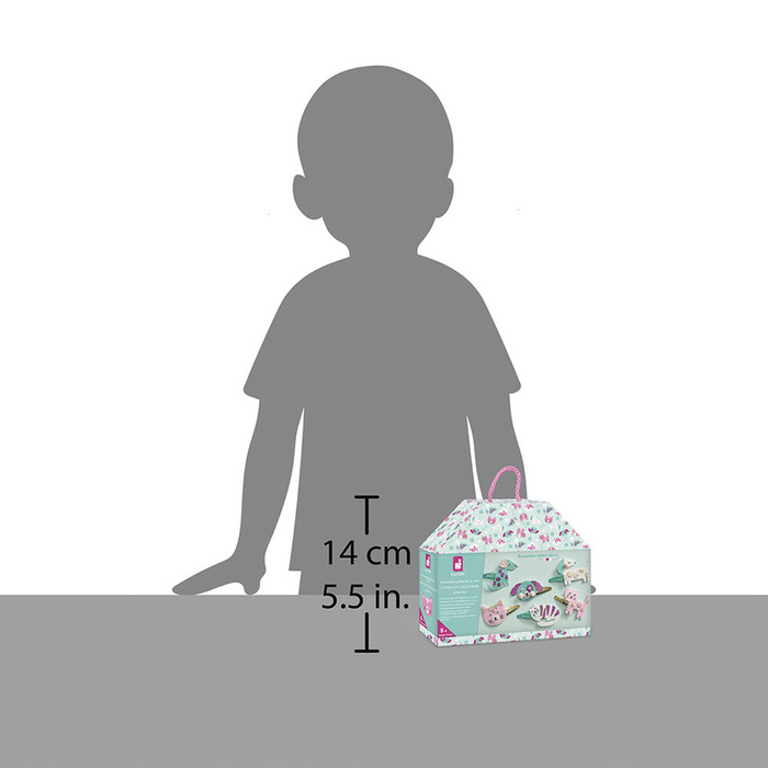 Brokatowe spinki do włosów Pieski i kotki Zestaw kreatywny dla dzieci do tworzenia biżuterii Janod