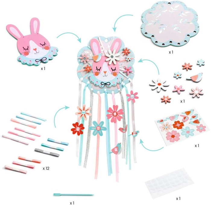 Kreatywny łapacz snów do samodzielnego złożenia Królik Djeco