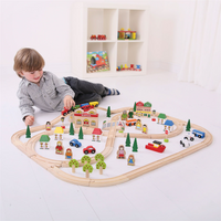 Kolejka drewniana, 101 elementów. W mieście, Bigjigs Rail