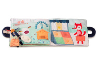 Materiałowa edukacyjna książeczka z mini przytulanką Osiołek Ignace Lilliputiens