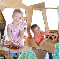 Drewniany Food Truck auto do zabawy w sklep Erzi