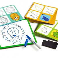 Nauka rysowania dla dzieci, krok po kroku. Zwierzęta, Djeco, eduludo