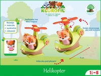 Helikopter kwiatek ruchome śmigła Klorofil