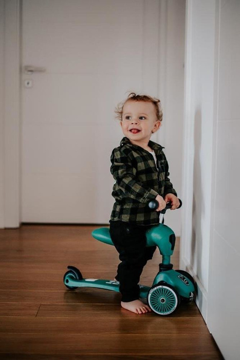 SCOOTANDRIDE Highwaykick1 2w1 Jeździk i hulajnoga 1-5 lat Forest