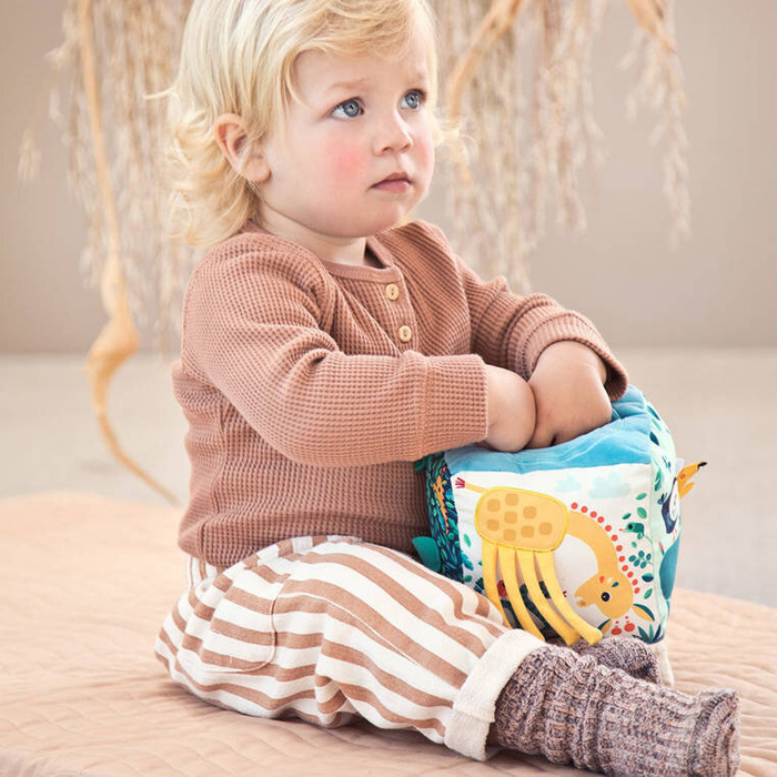 Kostka wielofunkcyjna miękka z pozytywką Dżungla Lilliputiens