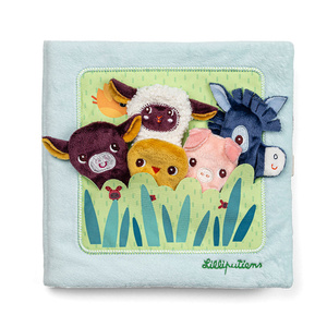 Książeczka z pacynkami Młode zwierzątka Lilliputiens edukacyjna Zabawka dla niemowląt