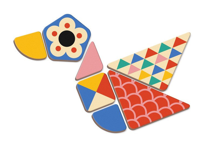 Magnetyczna układanka Kształty Magnetibook kolekcja 2018, Janod