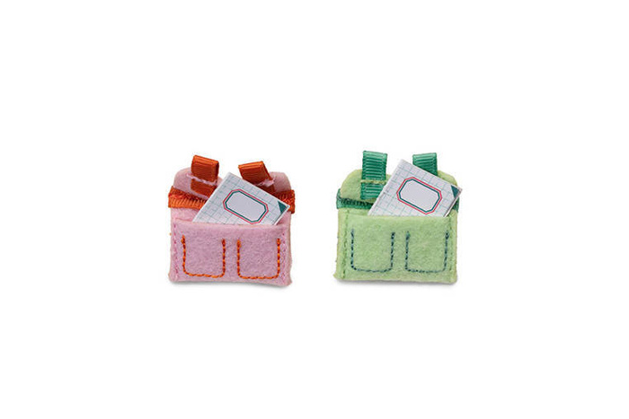 Drewniany multifunkcyjny zestaw do zabawy w Szkołę z 3 figurkami i akcesoriami Lilliputiens