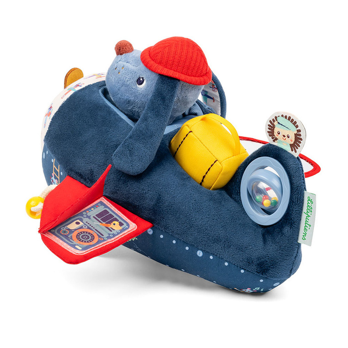 Zabawka sensoryczna Samolot Piesek Jules Lilliputiens Przytulanka dla dzieci