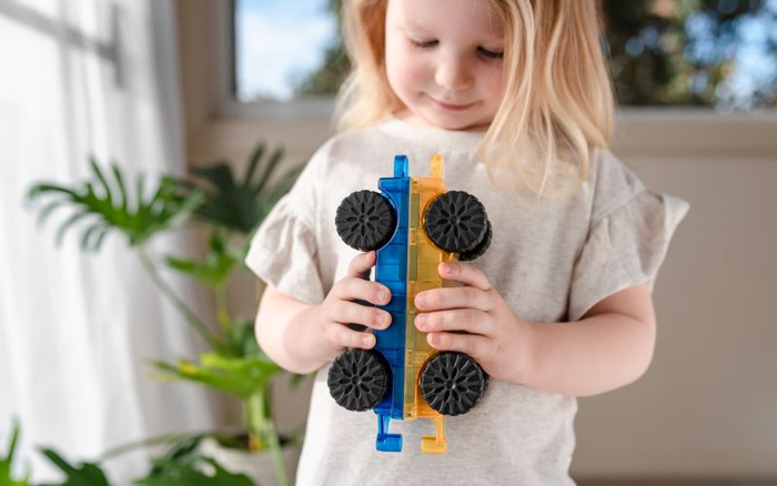 Klocki magnetyczne Rainbow Car Pack Connetix