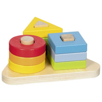 Drewniana układanka sortowanie kolorów Spirala Goki