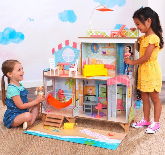 Domek dla lalek 2w1 diabelski młyn Fun Beach House KidKraft