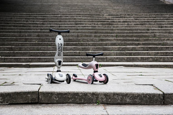 SCOOTANDRIDE Highwaykick1 2w1 Jeździk i hulajnoga 1-5 lat Rose