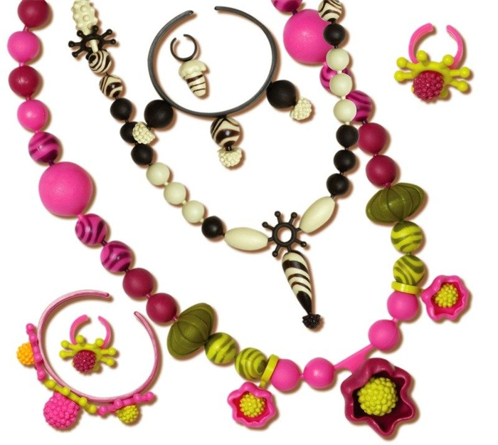 Drewniane koraliki do nawlekania 300 el. B.Toys