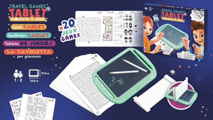 Tablet z ekranem LCD do grania w gry podróżne Buki