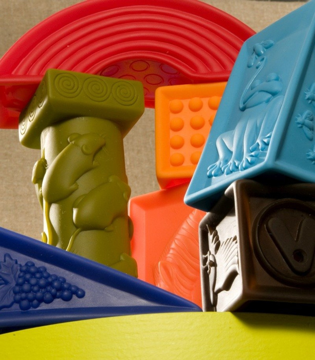 Kolorowe klocki dla dzieci 26 el B.toys