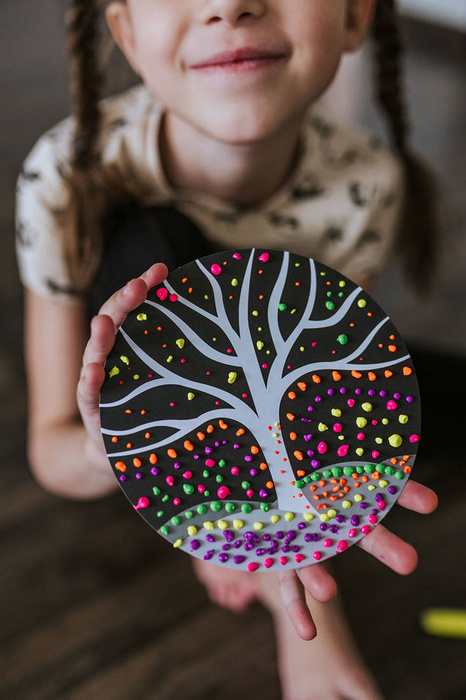 Zestaw kreatywny Malowanie kropkami 5 projektów Janod