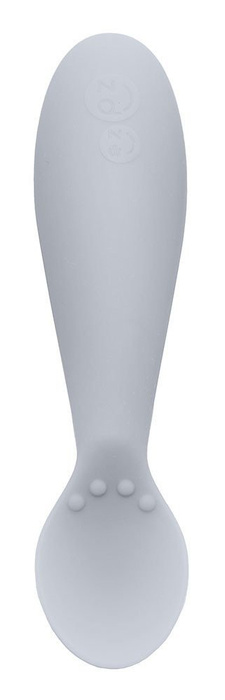 EZPZ Komplet pierwszych naczyń silikonowych First Foods Set pastelowa szarość