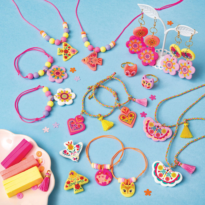 Zestaw kreatywny do tworzenia biżuterii dla przyjaciółek Klejnoty przyjaźni Janod