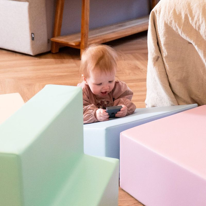 Zestaw do zabawy pastelowy Soft Play Corner Climber IGLU