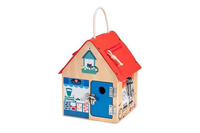 Drewniany domek manipulacyjny z zamkami Lisek Włamywacz Lilliputiens 