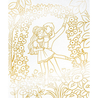 Artystyczny zestaw kreatywny Złote kontury Tancerki  Janod