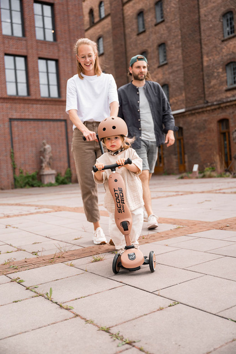 SCOOTANDRIDE Highwaykick 1 Push and Go 2w1 Jeździk i hulajnoga z rączką do prowadzenia 1-5 lat SCOOTANDRIDE Highwaykick 1 Push and Go 2w1 Jeździk i hulajnoga z rączką do prowadzenia 1-5 lat Mocha