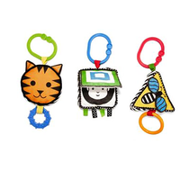 Zabawka dla niemowląt, zawieszki do wózka. Odkrywaj kształty, Manhattan Toy