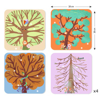 Zestaw kreatywny filcowe Wyklejanki Drzewa Djeco