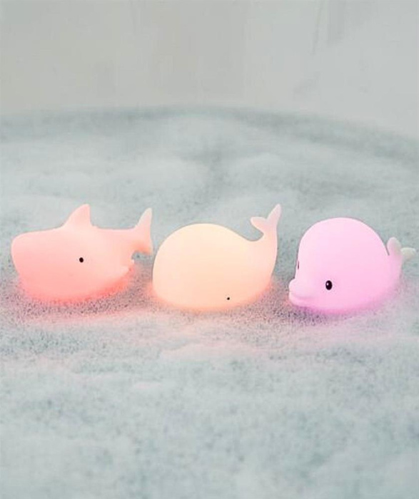 Zestaw mini morskie Lampki silikonowe białe 3 szt Rabbit & Friends