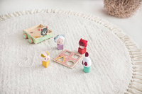 Drewniany wózek do ciągnięcia Wilk Louis LILLIPUTIENS 