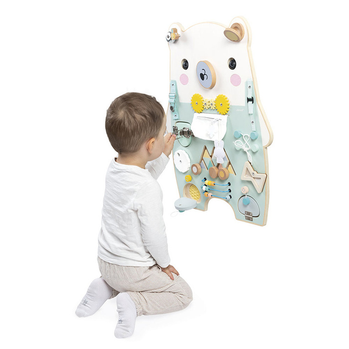 Tablica manipulacyjna dla dzieci XL 20 aktywności Miś Pure Janod