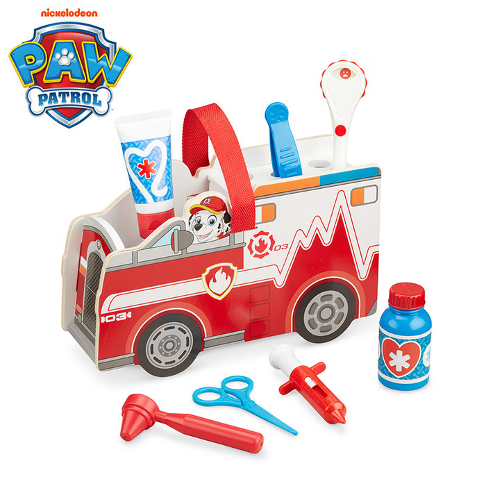 Ambulans Psi Patrol Marshall's pojazd drewniany z akcesoriami Melissa and Doug