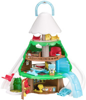 Drzewo domek alpejski stok narciarski Klorofil