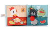 Miękka książeczka z przytulanką Smacznego! Wilk Louis Lilliputiens