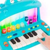 Hippo Pop Play Piano Keyboard ze skaczącymi ptaszkami B.Toys
