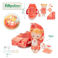 Miękka lalka dzidziuś z akcesoriami Lena Lilliputiens