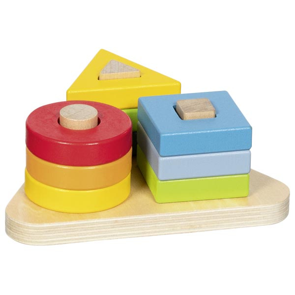 Drewniana układanka sortowanie kolorów Spirala Goki