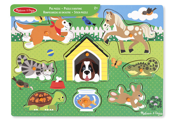 Układanka drewniana dopasowywanie Zwierząt Melissa and Doug