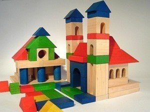 Klocki drewniane XL 120 elementów