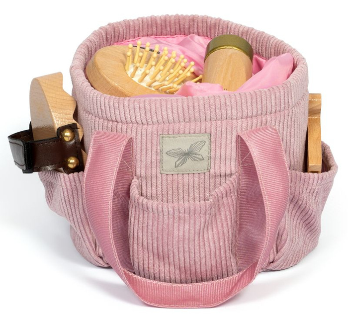 Torba na akcesoria do Hobby Horse Astrup sztruksowa różowa