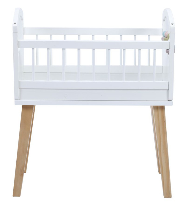 Drewniane łóżeczko dla lalki w skandynawskim stylu Astrup