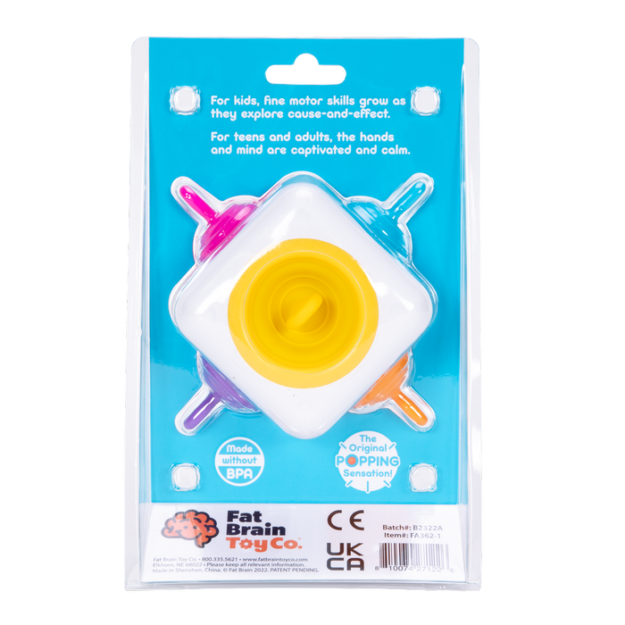 Silikonowe bańki z uchwytem Sensokostka Tugl Fat Brain Toys