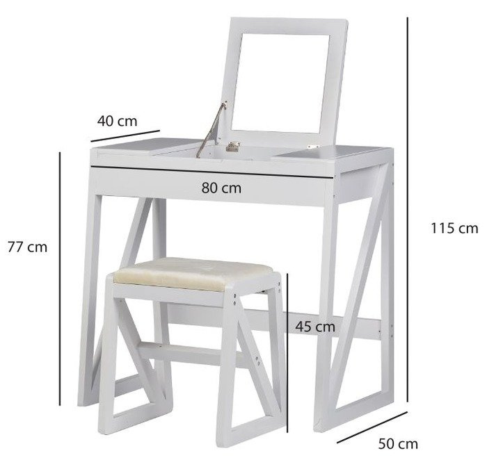 Toaletka dla dziewczynki z krzesłem Gaja Goodhome