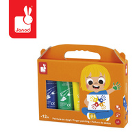 Farbki do malowania rękami 5 kolorów Janod